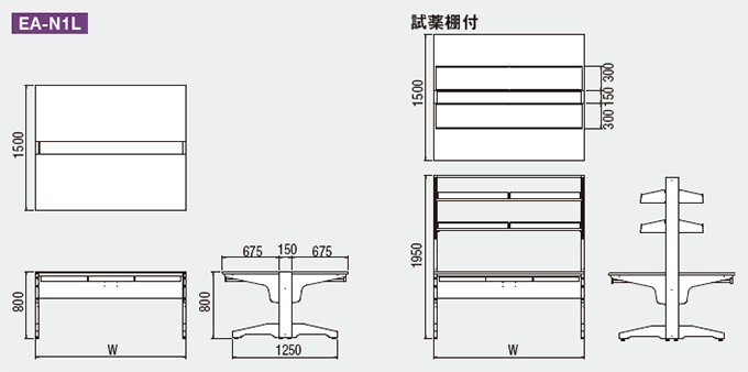 100%正規品 アズワン3-7768-02 中央実験台 木製タイプ 2400×1500×800 mm SAO-2415CB as1-3-7768-02 